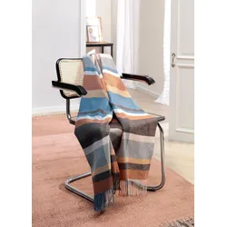 Biederlack Wohndecke Fransenplaid