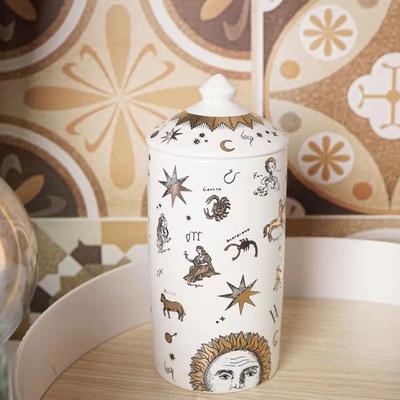 Uplift Picks Modern Ceramic Storage Jar For Jewelry Cotton Swabs And Candles a