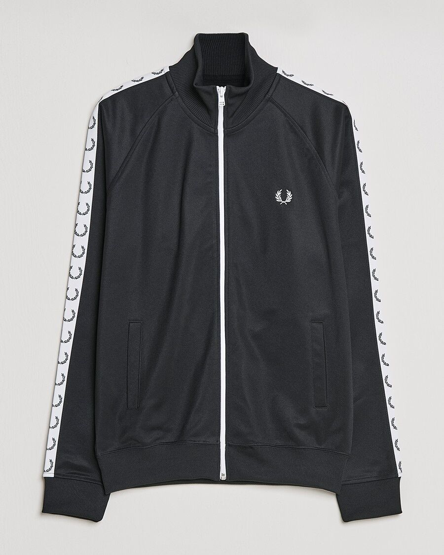 Fred Perry Taped Track Jacket Black men M Sort