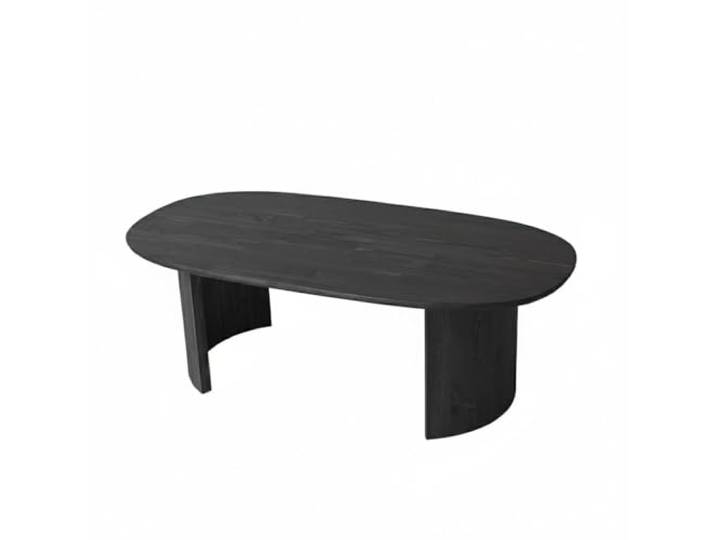 Hanah Home Modern Coffee Table, 120 cm x 60 cm x 40 cm, 100% Solid Wood, Anthracite Color Stylish & Functional Design for Any Living Space