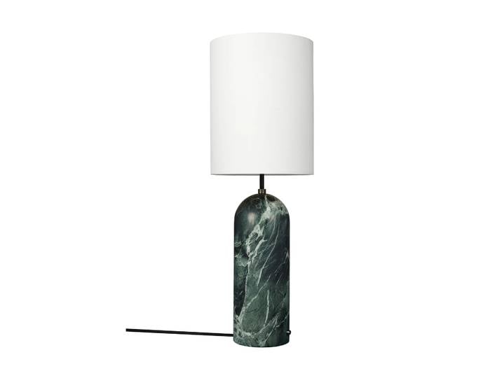 GUBI Gravity XL Stehleuchte Emerald marble-white