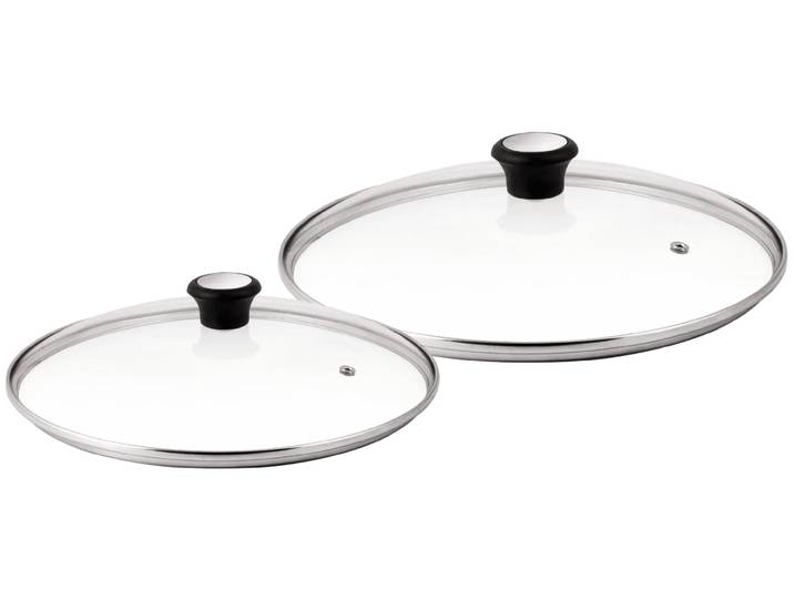 Tefal Glazen dekselset 24 cm + 28 cm