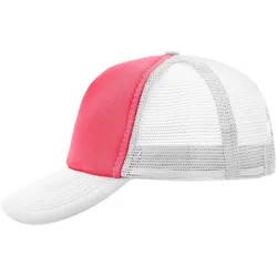 Mesh Basecap "MB070" 5-Panel-Polyester - neon-pink/white