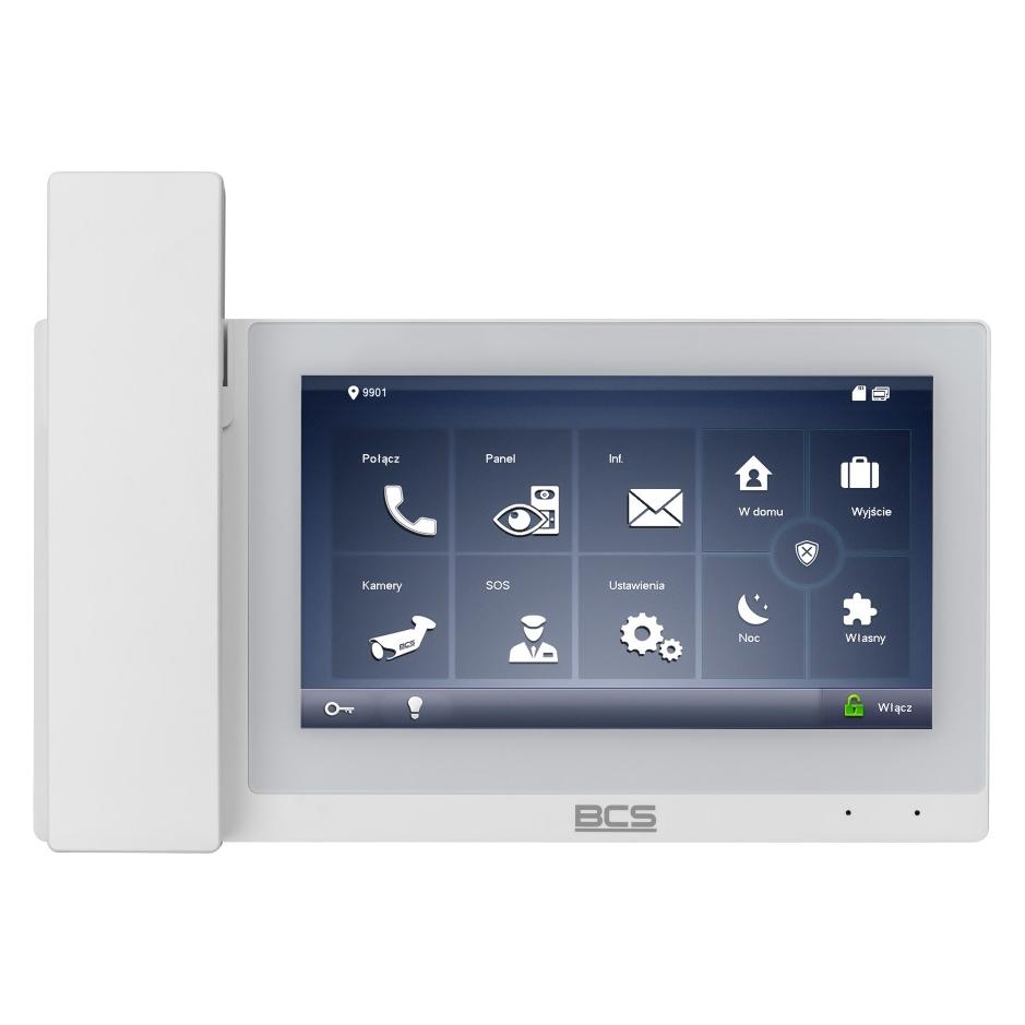 BCS BCS-MON7500W-S Videomonitor mit Intercom-Funktion und Live-Ansicht (Ethernet, Kabelgebunden, Kabellos, WLAN) (BCS-MON7500W-S)