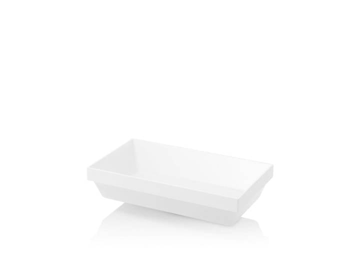 Lavabo semi-encastrée blanc en résine