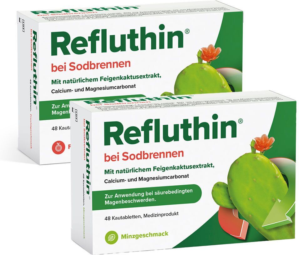 Refluthin Minze + Frucht 48er 48+48 St Kautabletten