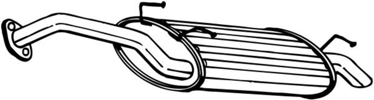 Bosal Silenziatore posteriore 165-153