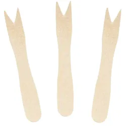 DayBays 20000 Stk. Holz Pommesgabel Mini 85 mm Geschmacks- und Geruchsneutral