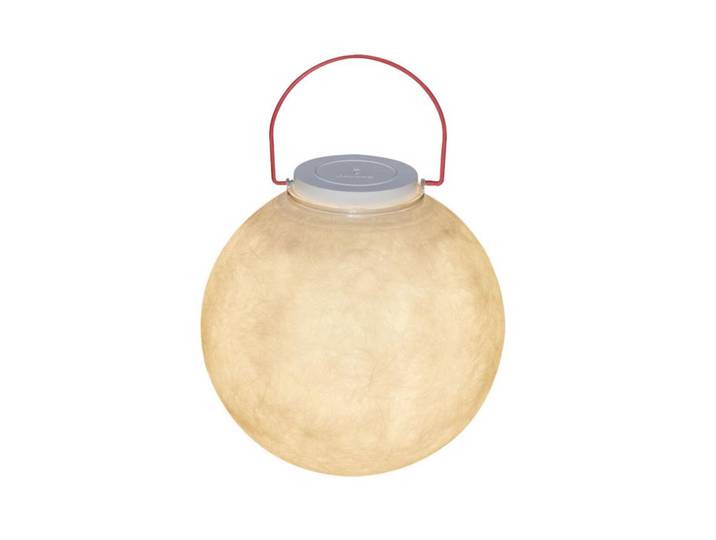 IN-ES.ARTDESIGN lampe de table LUNA TAKE AWAY (Rouge - Laprene, acier et Nebulite)