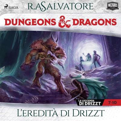 Compilation D&D 7–10:L'eredità di Drizzt - R.A. Salvatore, Audio, 9788727194943
