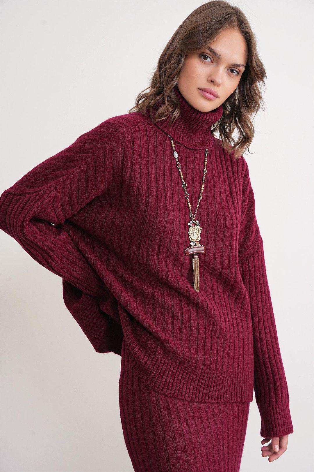Oversized Geribde Coltrui