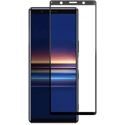 Screenguard Sony Xperia 5 II Full Screen Panzerglas Schutzfolie 2.5D 9H (Sony Xperia 5 II), Smartphone Schutzfolie, Schwarz