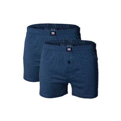 Boxershorts CECEBA "Boxershort Shorts 2er Pack", Herren, Gr. L, blau, Obermaterial: 100% Baumwolle CO., Unterhosen
