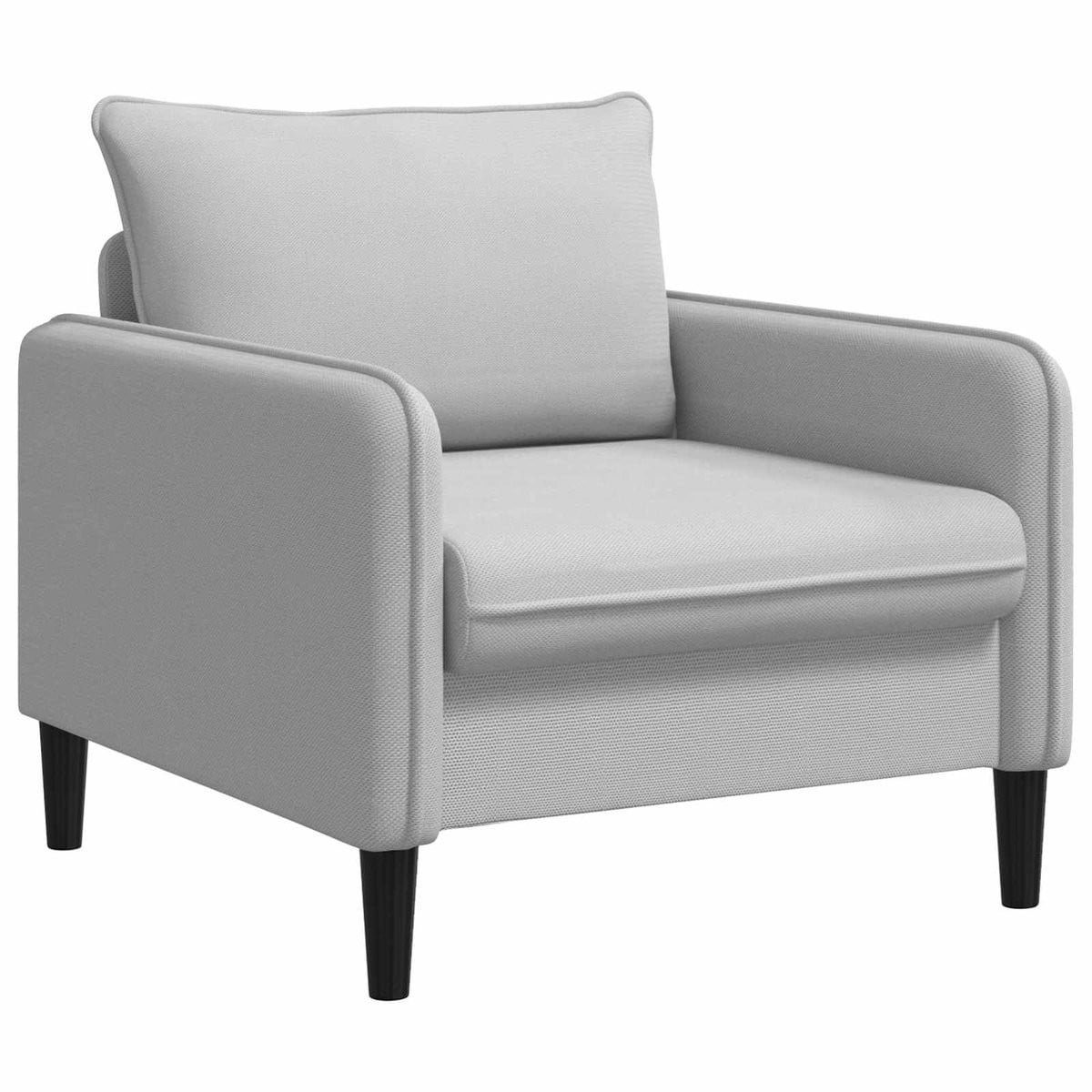 vidaXL XL loungefauteuil voor volwassenen - Lichtgrijs - Fluweel - Modern