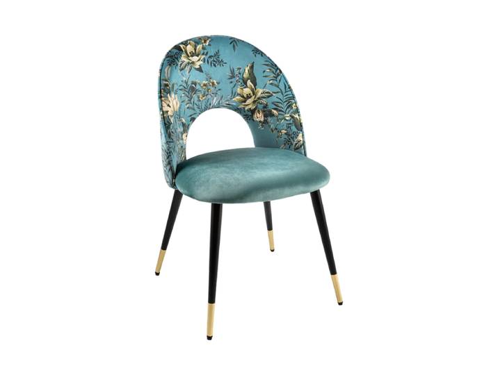 Designstuhl „Boutique“ mit Samtbezug   Türkis Invicta Interiors