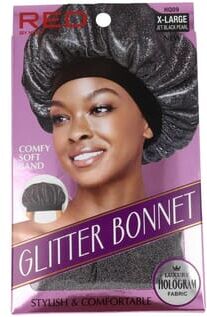 Kiss Glitter Bonnet XL Jet Black Pearl
