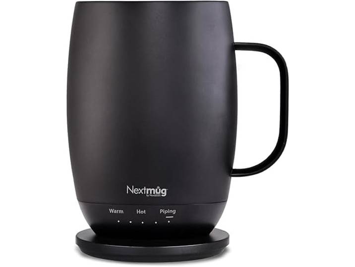 Nextmug Plus (Schwarz - 510.3 g) Temperaturgesteuerter, selbstheizender Becher - Keine App, langlebiger Akku für Arbeit & Studium, tolles Geschenk für Kaffeeliebhaber