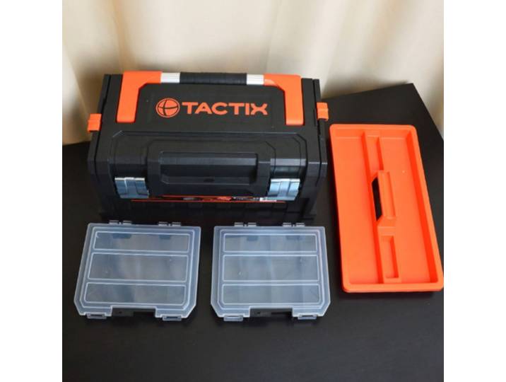 Boîte à outils combinée en plastique épais avec 2 outils, rangement pour pièces de quincaillerie, organiseur de tournevis et clés, boîte à outils électrique pour perceuse