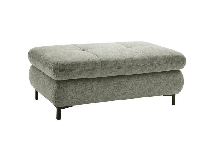 SetOne by Musterring Hocker, Grün, Metall, rechteckig, 129x49x64 cm, Fußauswahl, Stoffauswahl, Stauraum, Wohnzimmer, Hocker, Sitzhocker