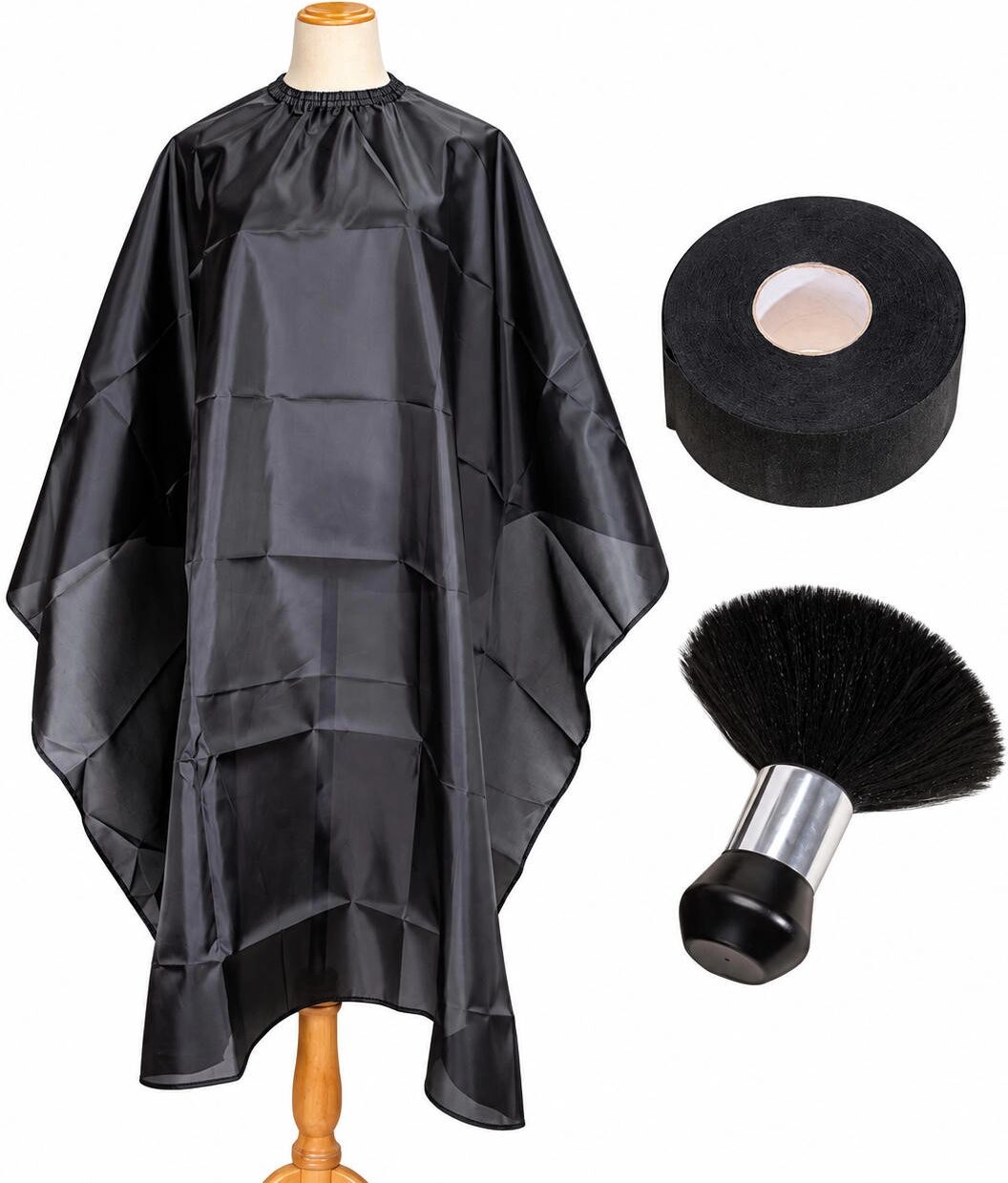 INF Friseurumhang mit Nackenbürste & Nackenstreifen