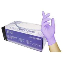 Nitril Einweghandschuhe 8322 "PURPLE WAVE" lila|100er Box - XL