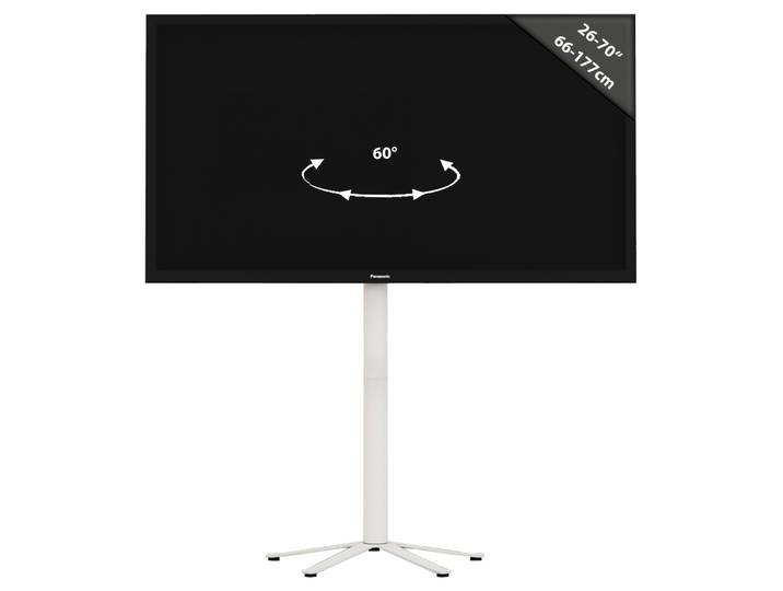 Wohnzimmertisch VCM Design Premium TV Standfuß Rack Fernseh Xila ZW , weiß, B:61cm T:61cm, Regale, Wohnzimmertisch
