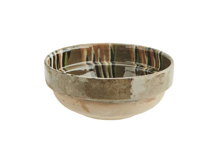 Bol en faïence marron taupe Artisan