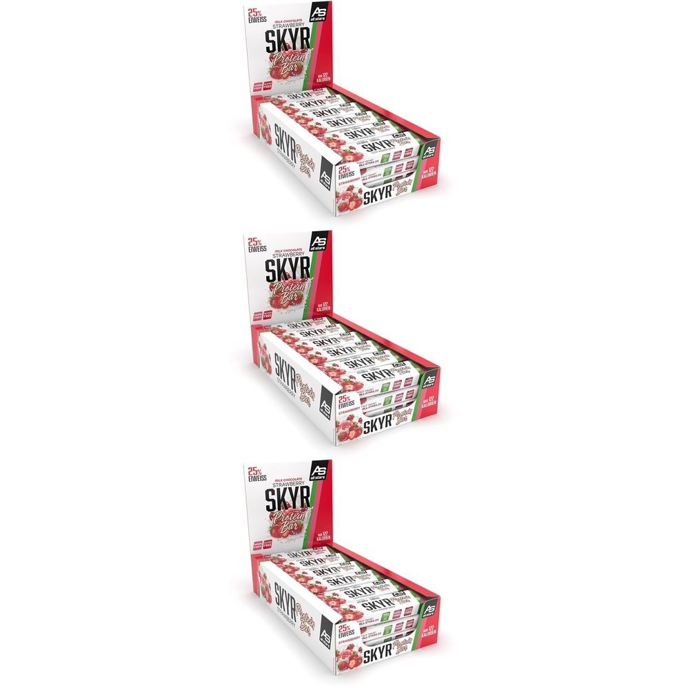 All Stars Skyr Protein Bar Strawberry 35g x 3 3x35 g Riegel