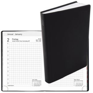 Korsch Taschenkalender 2302626, Handwerkerkalender, Jahr 2027, 1 Tag auf 1 Seite, PVC-Softcover, A6