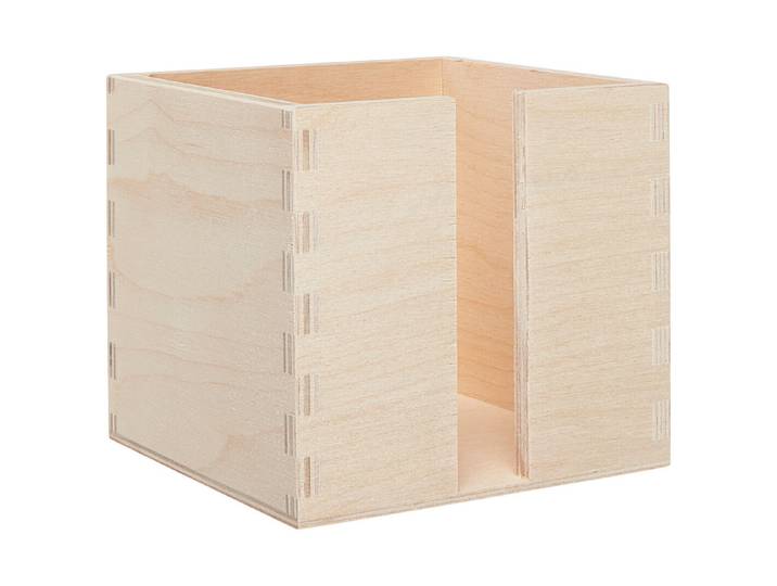Oecoplan Holz Zettelbox Quadratisch