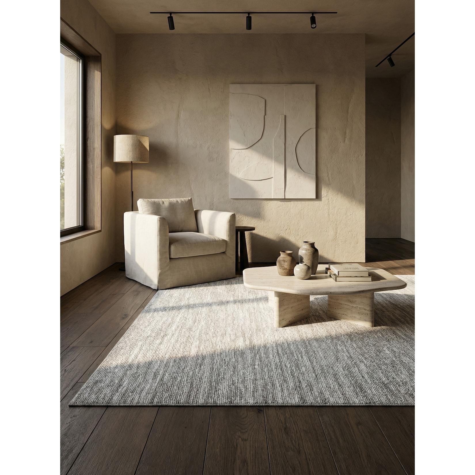 Teppich Kurzflor AMMER in Creme, einfarbig, 160 x 230 cm