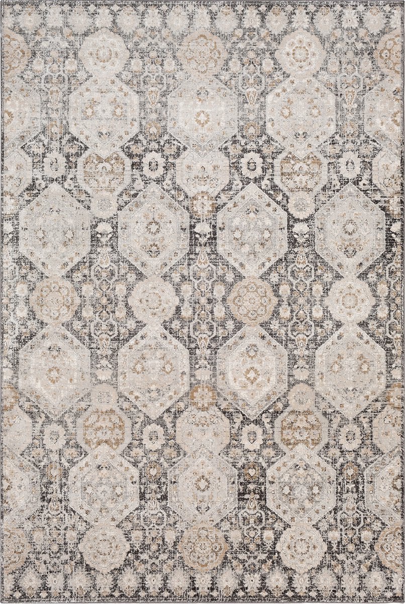 Surya Lotus Vintage Oosters Tapijt - Zwart