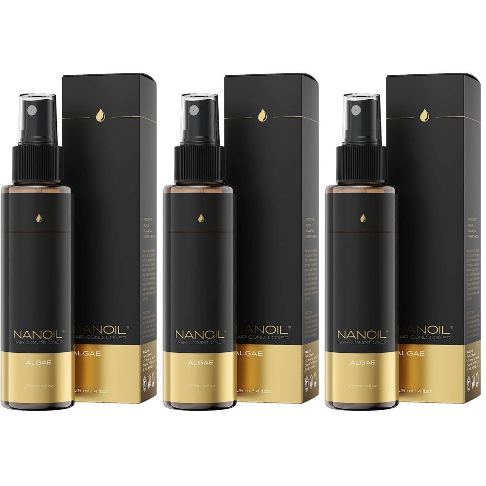 Nanoil Algae Hair Conditioner x3 3x125 ml Dosierspray