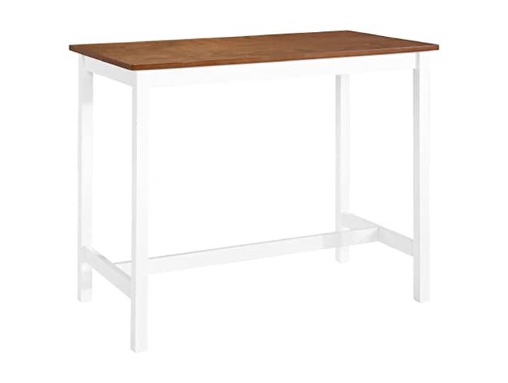 HEFZGDB Massivholz Bartisch 108x60x91 cm mit MDF Tischplatte und Holzfurnier - Robuster Stehtisch für Bar, Restaurant oder Zuhause - Vielseitig als Beistelltisch oder Konsolentisch