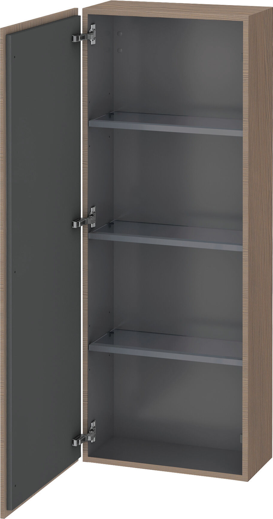 L-Cube Duravit haute LC1169L3535 50x24,3x132cm, porte à gauche, chêne terra