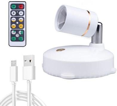 United Premium Battery Powered Cabinet Lights Anti Glare LED Spotlights For Wall & Decorative Gallery Lighting charging With Remote Control