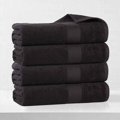Eco-Friendly Sustainable Cotton Bath Towel by Superior (Set of 4)