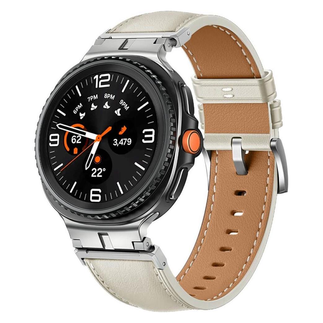 Cover-Discount Samsung Galaxy Watch 8 40mm / 44mm - Ersatzband Armband Leder (Leder) (69344032)