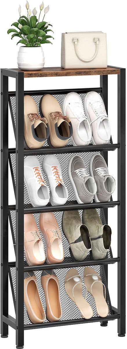 Dailygoods - Vrijstaand schoenenrek DTXJ03BF voor in de hal of slaapkamer