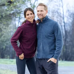 TOPTEX SPORT Mikrofleece-Troyer "Space Dyed" für Damen/Herren