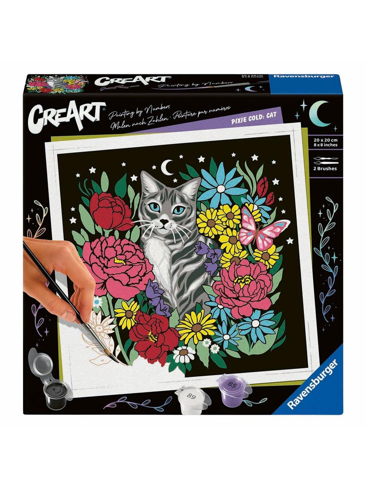 Ravensburger CreArt Pixie Cold Paint by Number - Cat