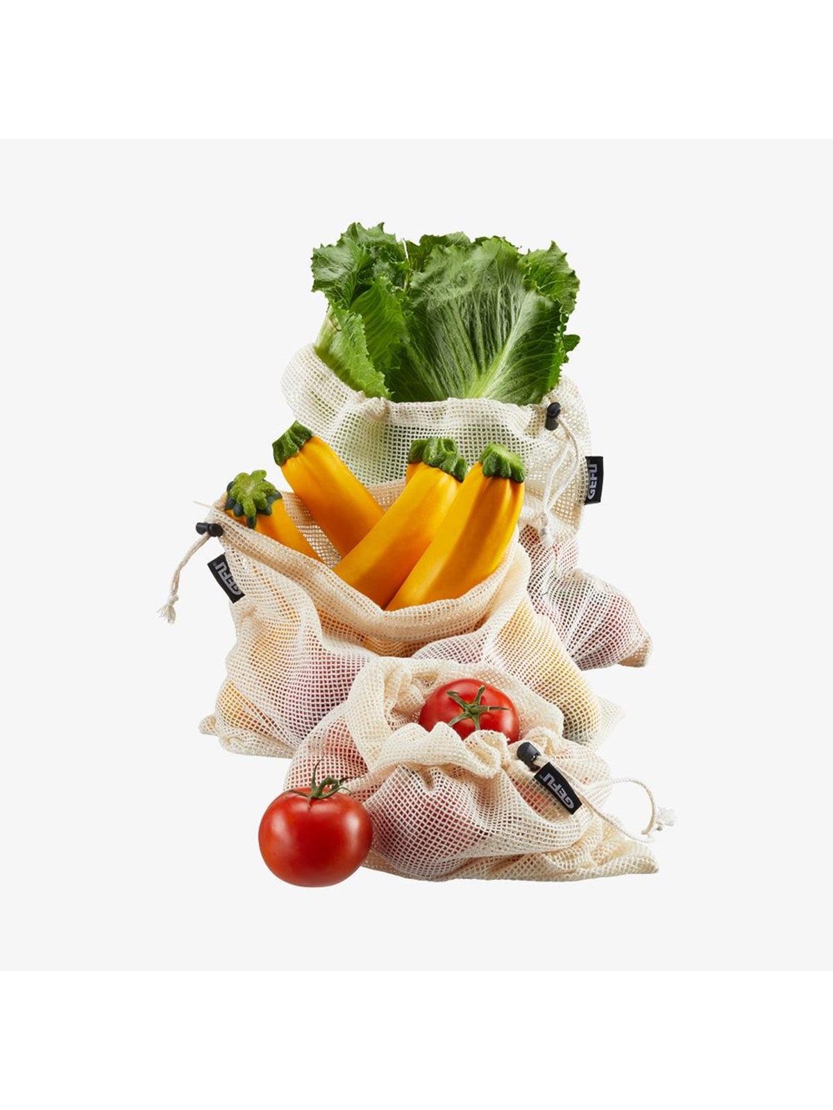 GEFU Obst- und Gemüsenetz 3 Stk. Gr. M AWARE