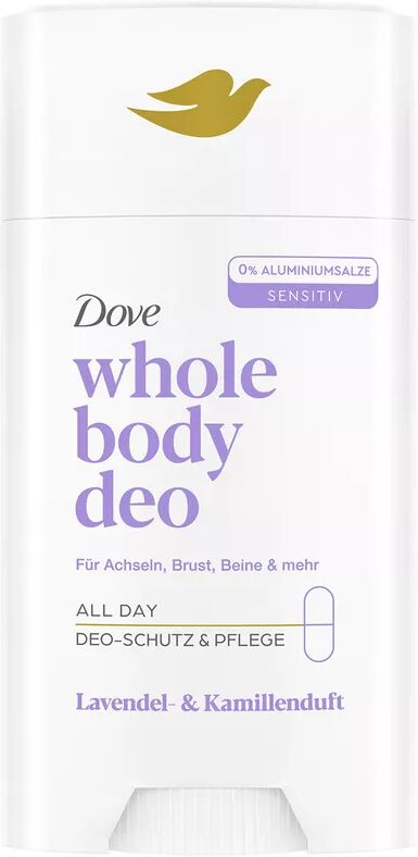 Dove - Whole Body Deodorant Stick Lavendel- & Kamillenduft ohne Aluminiumsalze, 75 ml
