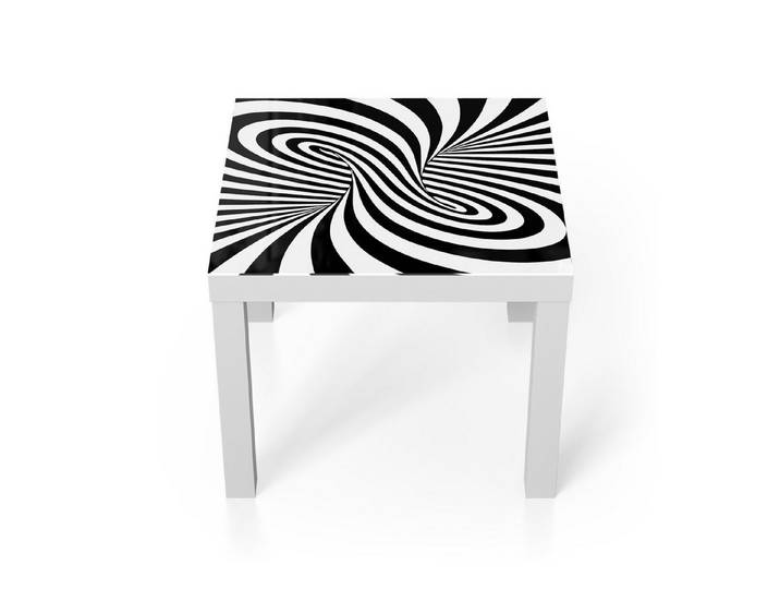 DEQORI Couchtisch 'Wirbelnde Illusion', Glas Beistelltisch Glastisch modern