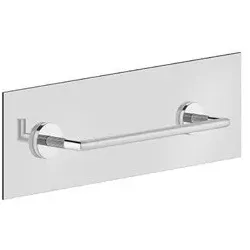Gessi Ingranaggio, Handtuchhalter 300mm zur Montage an einer Glaswand mit 8-10mm Stärke 2x2 10mm-Lochbohrungen an der Glaswand, 63924031, Farbe: Chrom