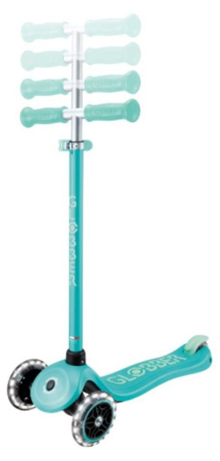 Globber Roller Primo Plus Lights stepfiets donkergroen