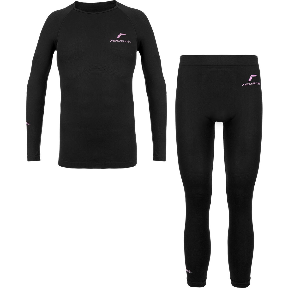 Reusch Underwear Set Lady black / begonia pink (7715) L 6340018-7715-L