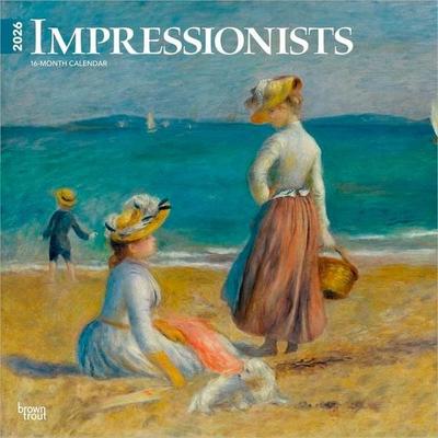 Impressionists 2026 12 X 24 Inch (Hanging) Monthly Square Wall Calendar Plastic-Free