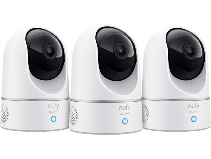 Eufy Indoor Cam 2K Pan & Tilt 3-Pack