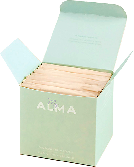 MyAlma Supers Cotton Compresses 100% Eco 12 units